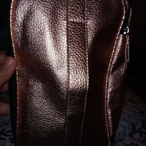 Pink shiney Caboodles makeup bag